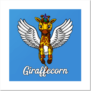 Giraffe Unicorn Giraffecorn Posters and Art